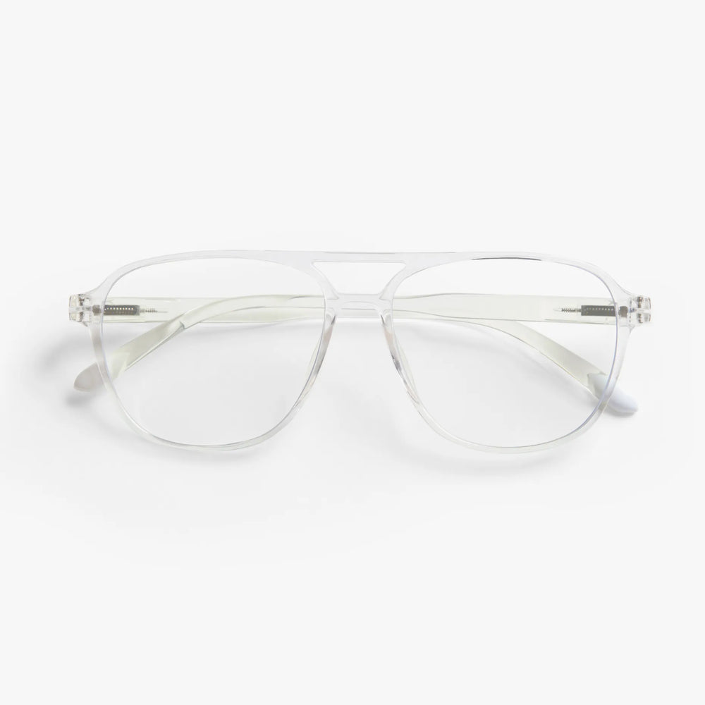 Glasses Barner Brad Glossy Crystal w/Blue Light Protection