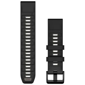 Garmin QuickFit 22mm Black/Pebble Gray Silicone Watch Band