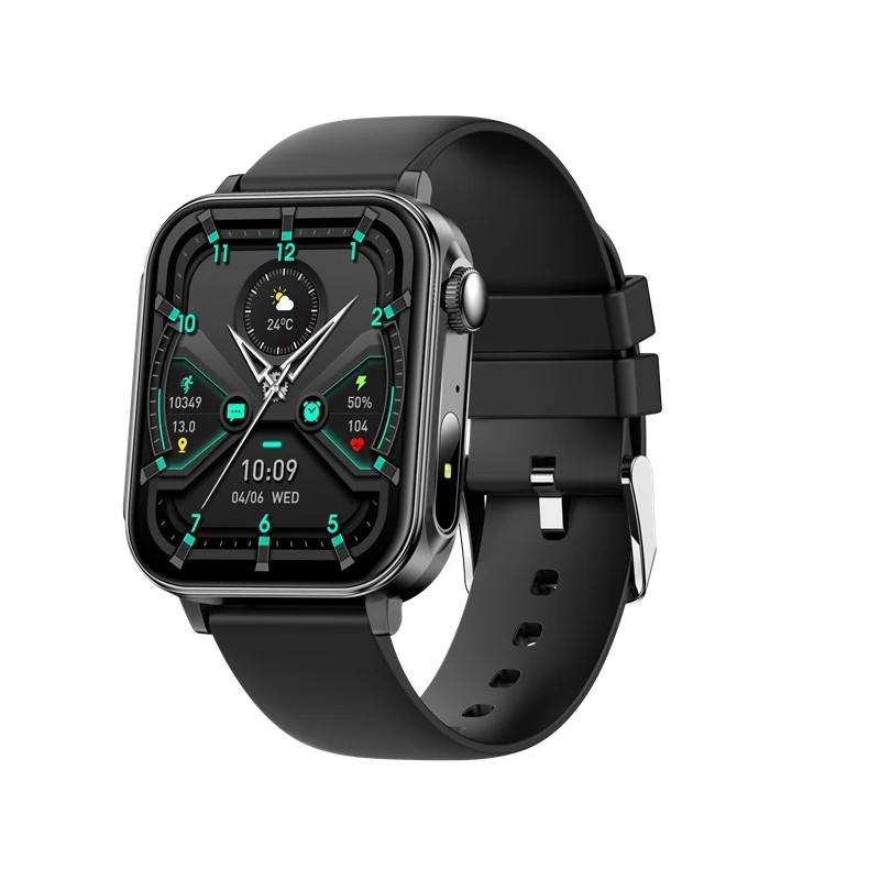 North Edge Healthcare Watch V96 Black with Screen Health Monitoring, Bluetooth Call