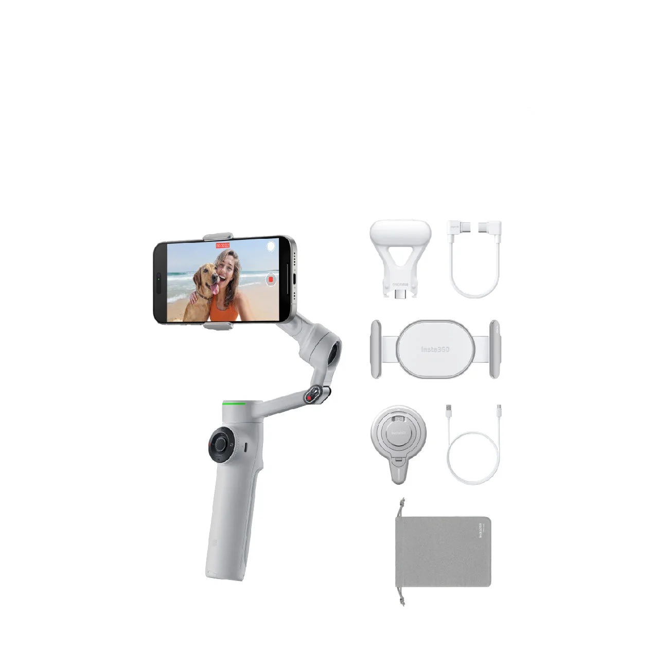 Insta360 Flow 2 Pro AI Tracker Gimbal White