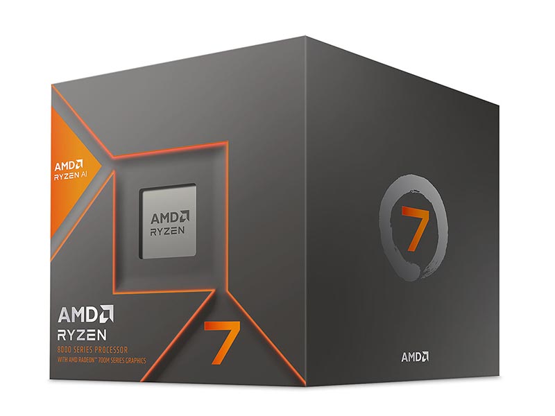 CPU AMD Ryzen 7 8700G 8-Core 4.2GHz AM5 24MB BOX w/Radeon Graphics 780M, Wraith Spire Cooler
