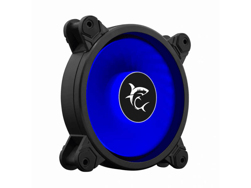 Case Fan 120x120x25 White Shark Velocity Blue LED