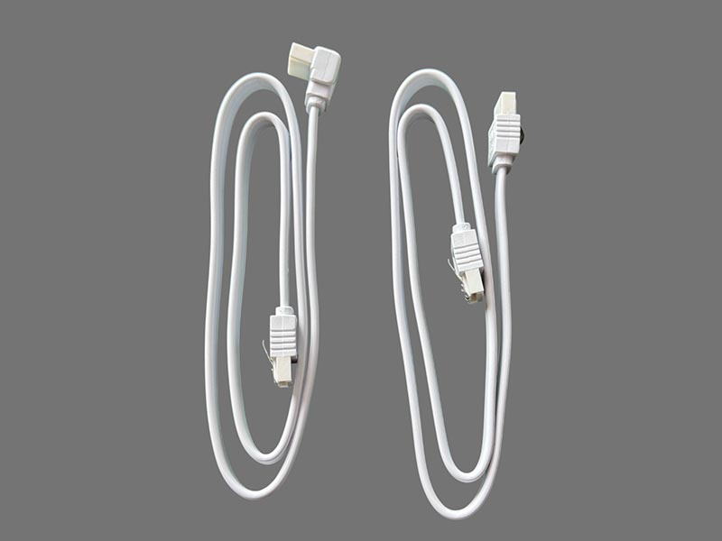 Cable Serial ATA 3 Gigabyte Data Cable Metal Clips White 2pcs