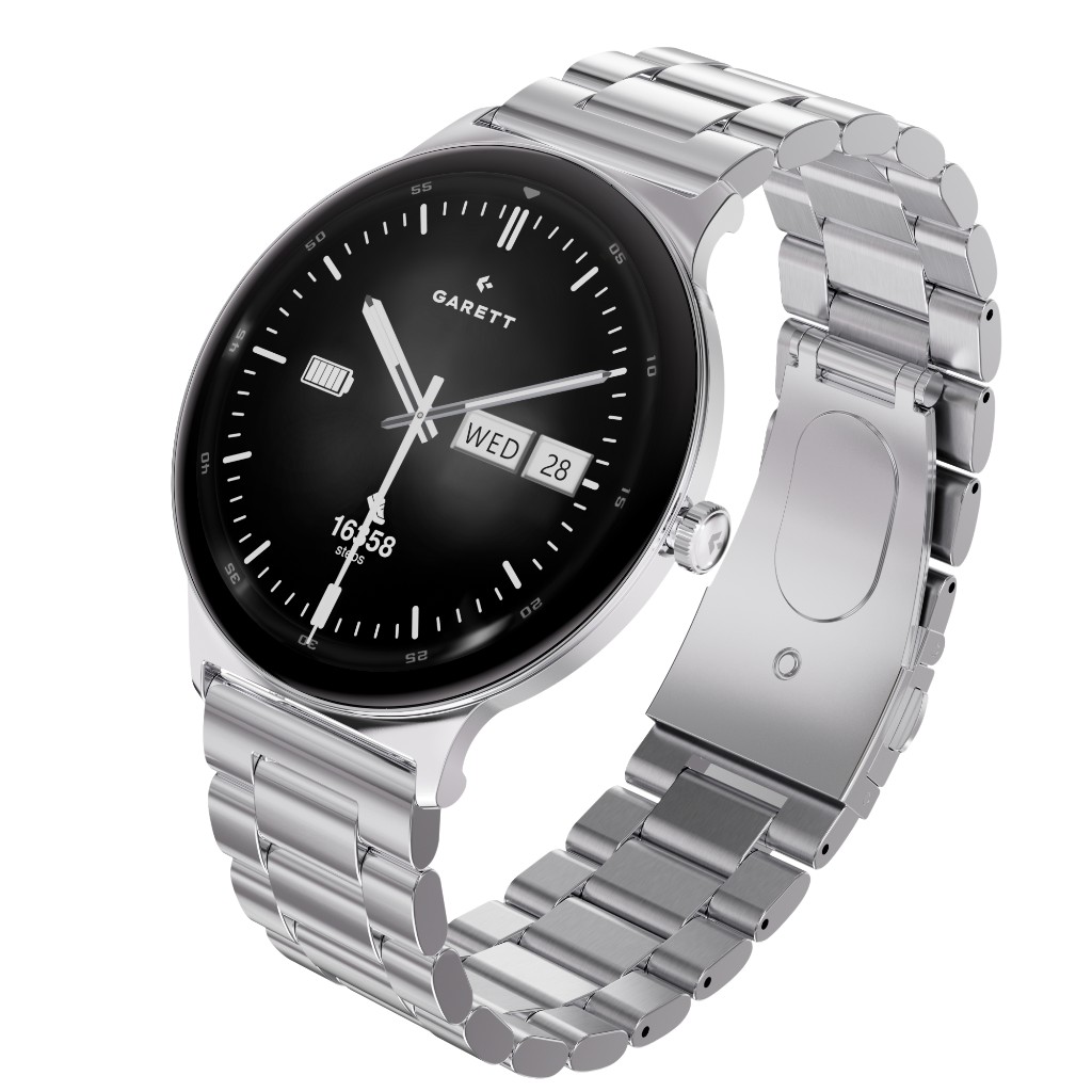 Smartwatch Garett Quantum Silver Steel