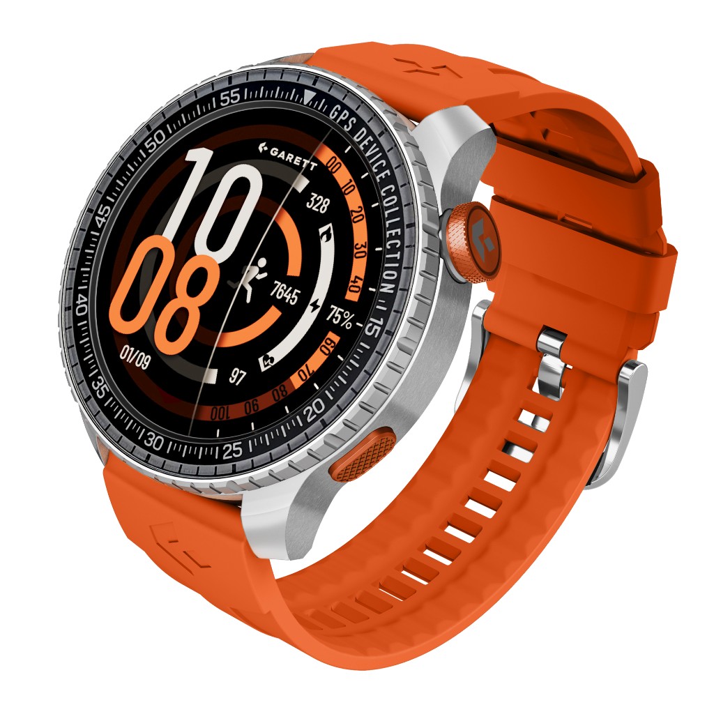 Smartwatch Garett Compass GPS Orange/Silver