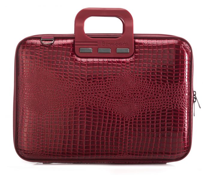 Notebook Bag Bombata Shiny Cocco 14" Burgundy Red