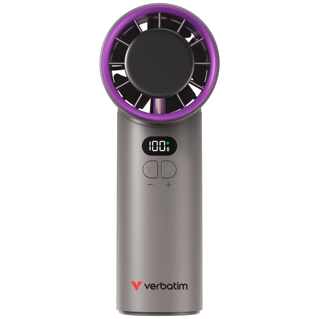 Handheld Fan Verbatim Cool 'n' Go IceTouch Grey/Purple