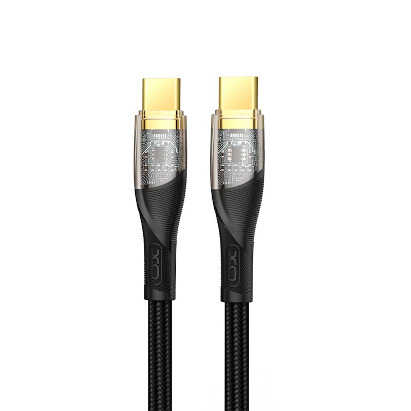 Cable Type-C to Type-C 1m 60W XO NB-Q223B Clear