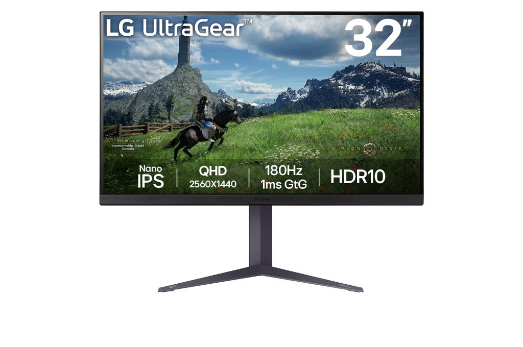 Monitor 32" LG 32GS85Q-B Ultragear Gaming Nano-IPS QHD 1ms 180Hz Freesync, G-sync, USB,DP,HDMI,Tilt