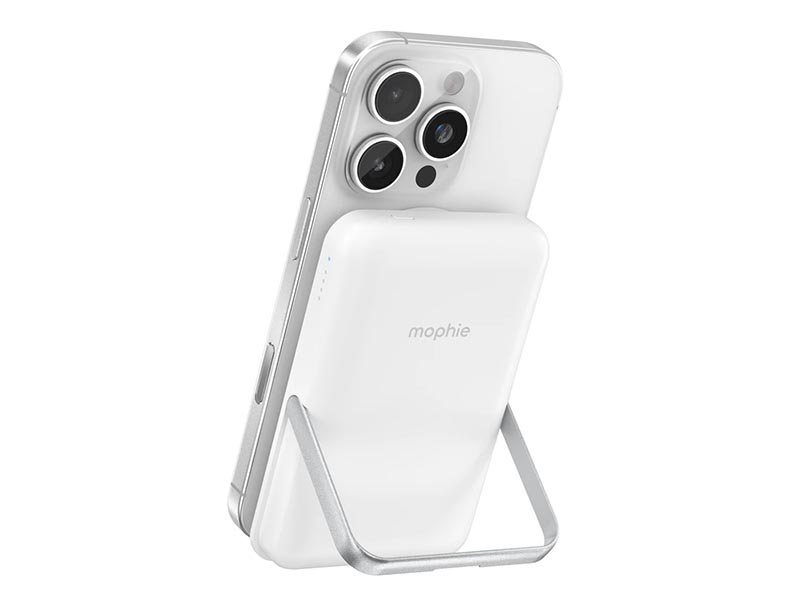 Power Bank ZAGG Mophie Essentionals Wireless 10K MagSafe With Stand 10000mAh White