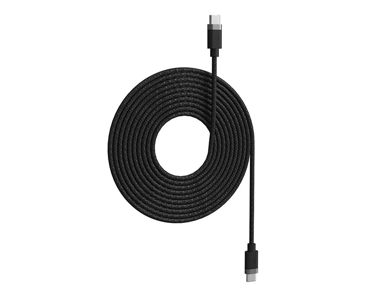 Cable USB 2.0 Type-C to Type-C 3m ZAGG Mophie 100W Braided Black