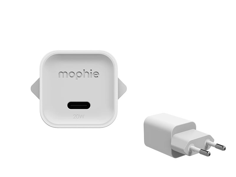 USB Universal Power Charger ZAGG Mophie 20W USB-C GaN White