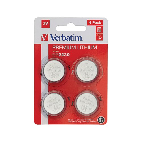 Batteries Verbatim CR2430 3V 4pack Lithium