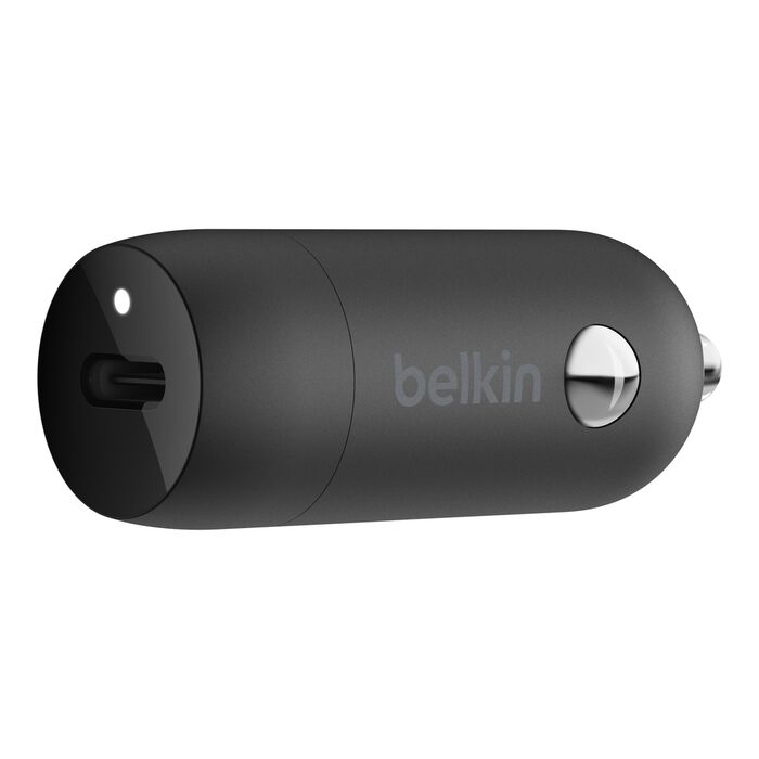 USB Universal Car Charger Belkin 20W PD,Type-C Port Black