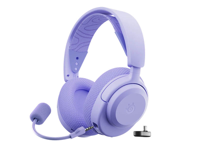 Headphones SteelSeries Arctis Nova 3X Wireless Gaming Noise Cancelling USB-C Lavender