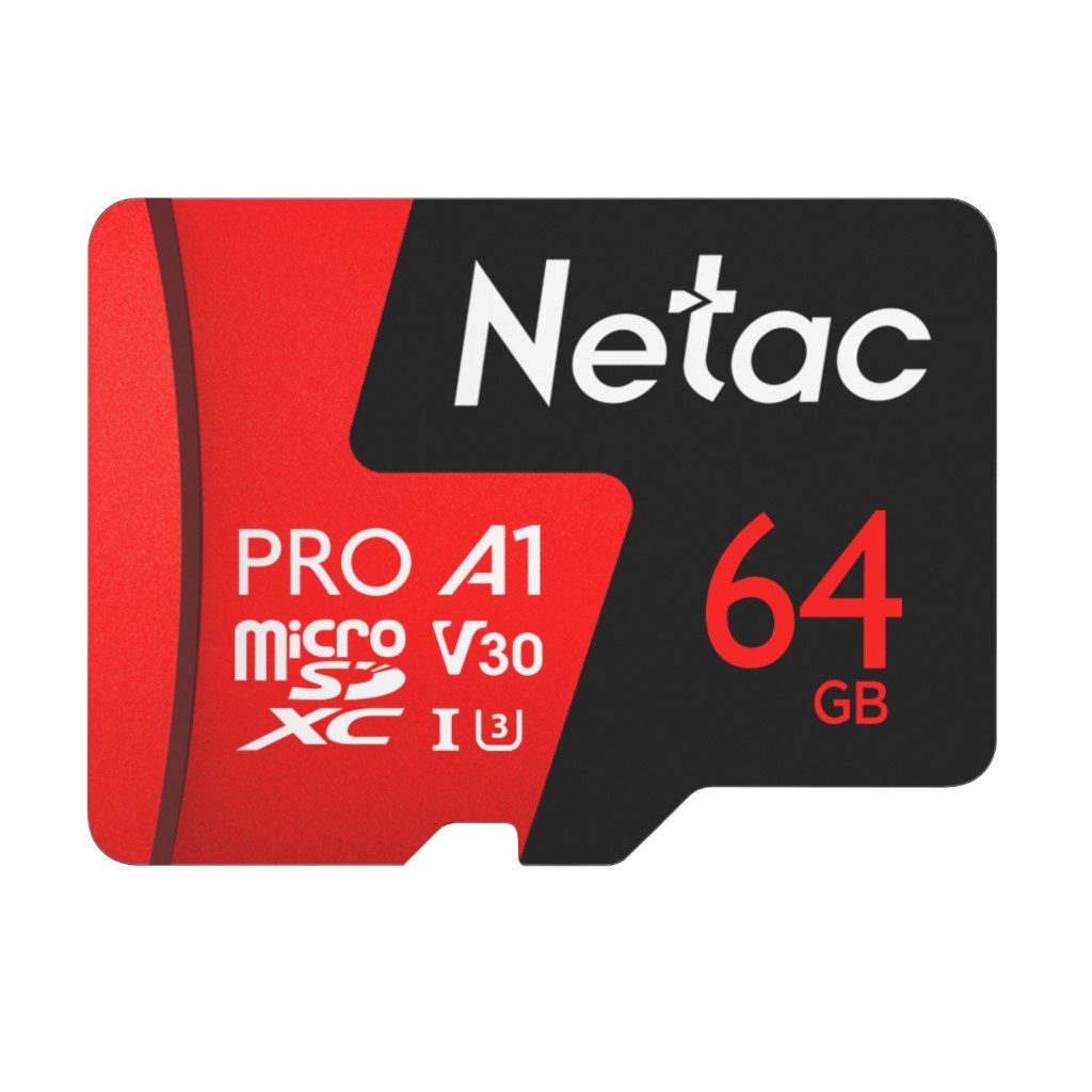 Secure Digital Micro Netac 64GB P500 Extreme Pro SDXC cl10 U1 V30 90MB Read