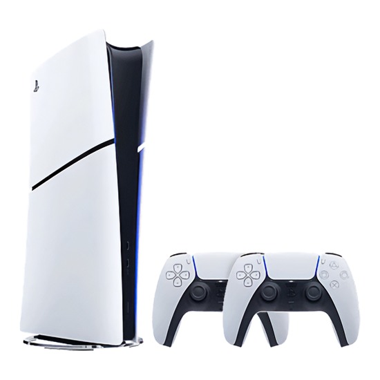Sony PlayStation 5 Slim 825GB Digital Edition Console + 2 Controllers