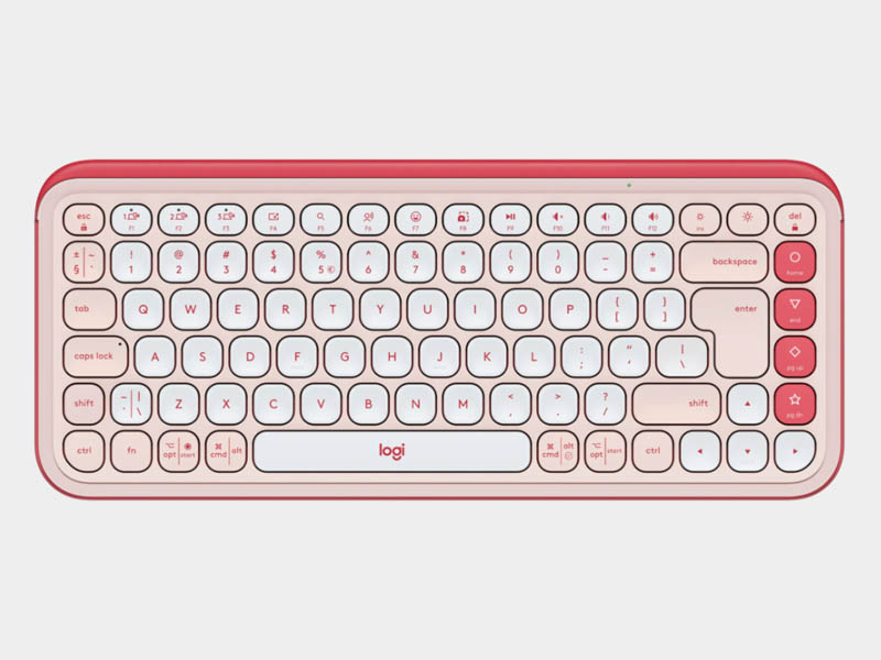 Keyboard Logitech Wireless POP Icon Rose/Off-White