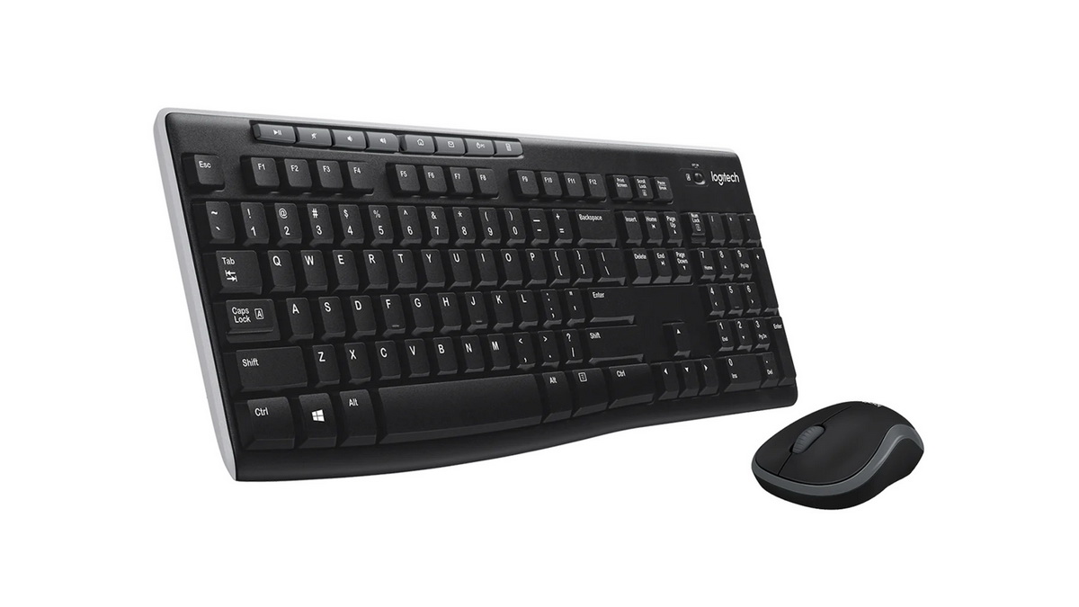 Keyboard Logitech Wireless Desktop MK270 w/Mouse Black