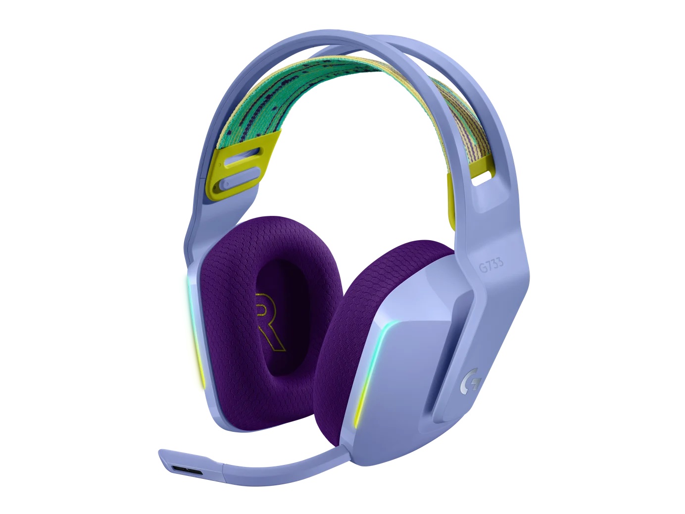 Headphones Logitech G733 Gaming Wireless Headset 7.1 RGB Lilac