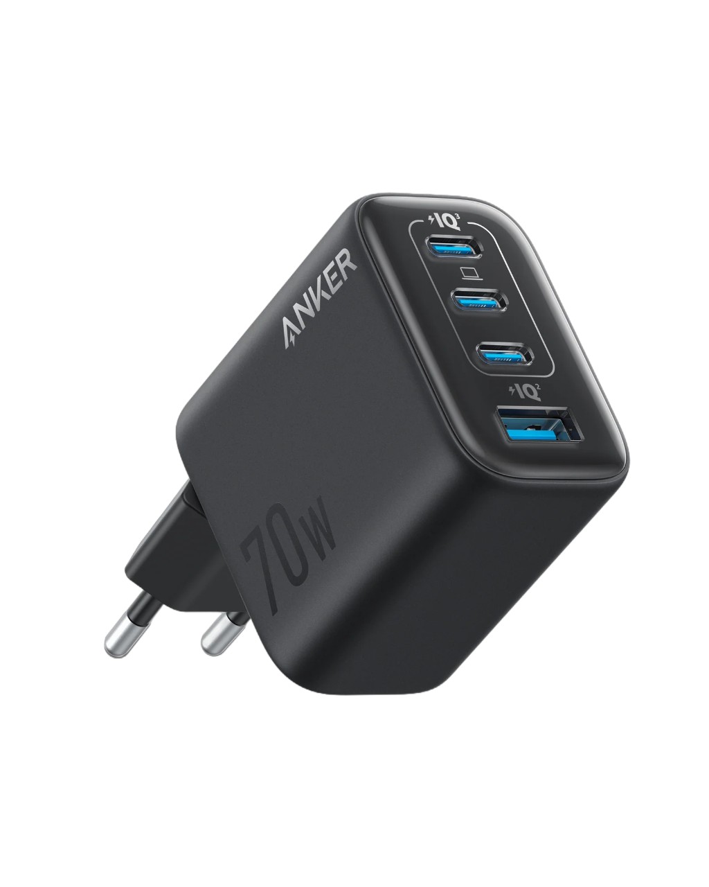 USB Universal Power Charger Anker Zolo (70W,4 Ports, PD 3.0) Black
