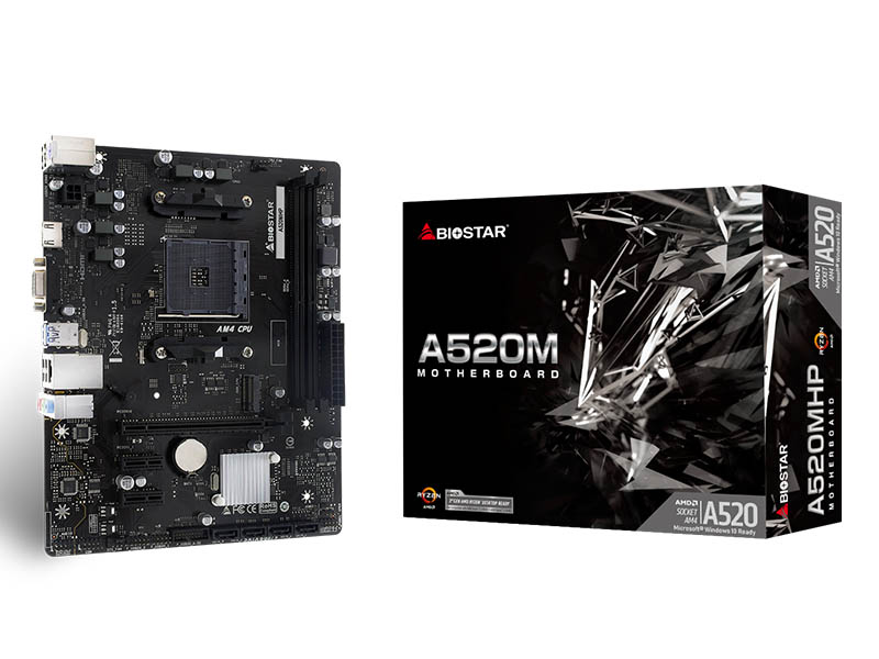 MB Biostar A520MHP AM4 DDR4 4266MHz OC/SATA3/M.2/USB3.2/VGA/HDMI/Gbit LAN