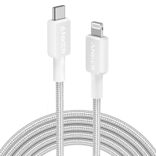 Cable USB 2.0 Type-C to Lightning 0.9m Anker 322 White