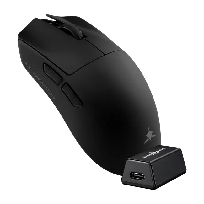 Mouse White Shark Premium Gaming Wireless Agamemnon 30000 DPI RGB Black