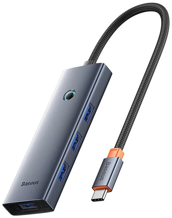 USB HUB 3.0 4-Port Type-C Baseus UltraJoy Space Gray