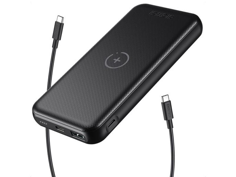 Power Bank Choetech B650 10000mAh Wireless PD Dual Type-C + USB Black