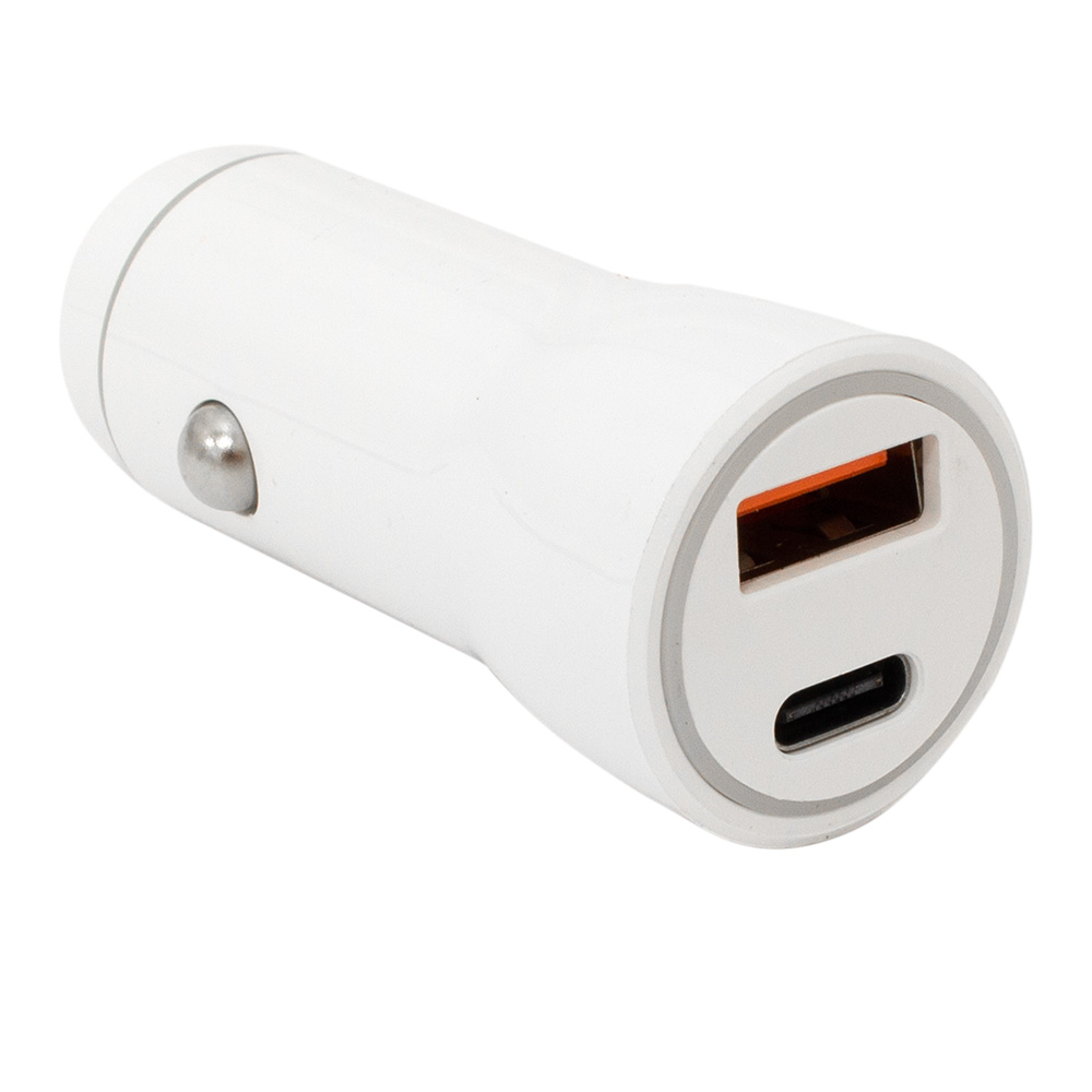 USB Universal Car Charger SBOX Dual Socket 20W White