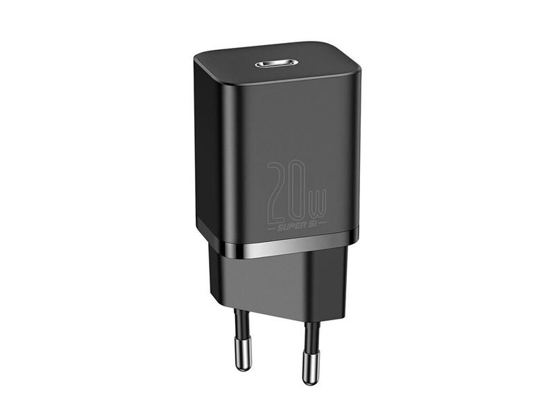 USB Universal Power Charger Baseus Super Si PD 20W Type-C Black