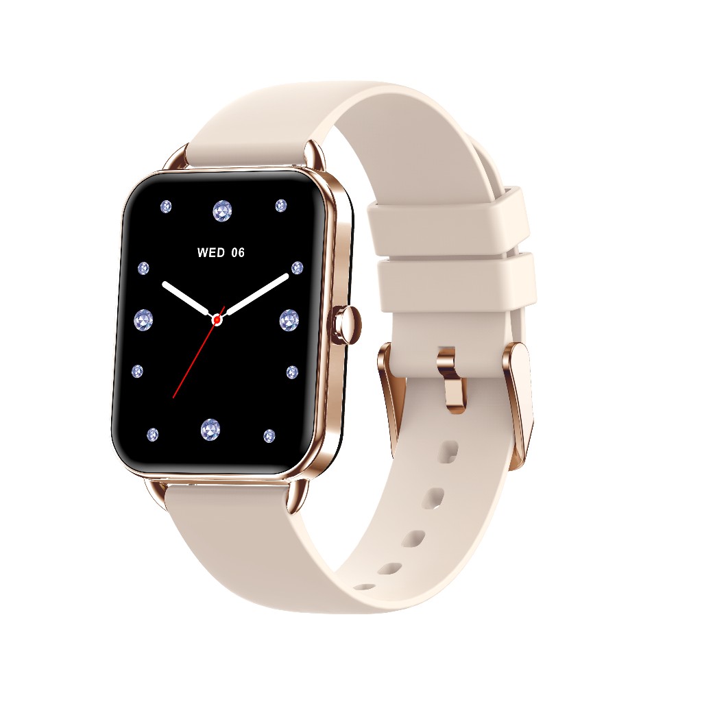 North Edge Healthcare Watch DA02 Amoled Gold with Screen Health Monitoring, Bluetooth Call
