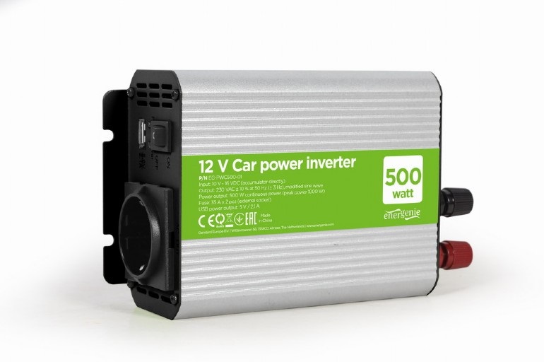 Car Power Inverter Energenie DC-AC 500W EG-PWC-500