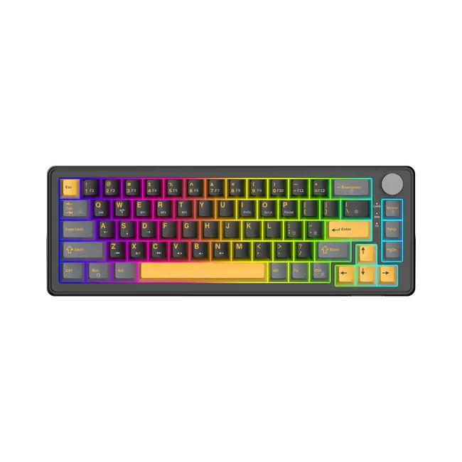 Keyboard White Shark Gaming Excalibur Compact 65% RGB Mechanical Wine Red Switch Black