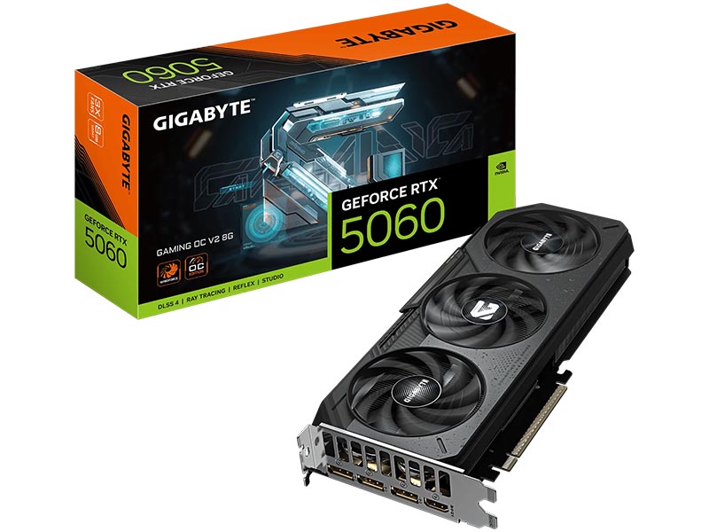 Gigabyte GeForce RTX 5060 GAMING OC V2 8GB GDDR7 HDMI/3xDP/DX12U/PCIe 5.0/WINDFORCE 3X