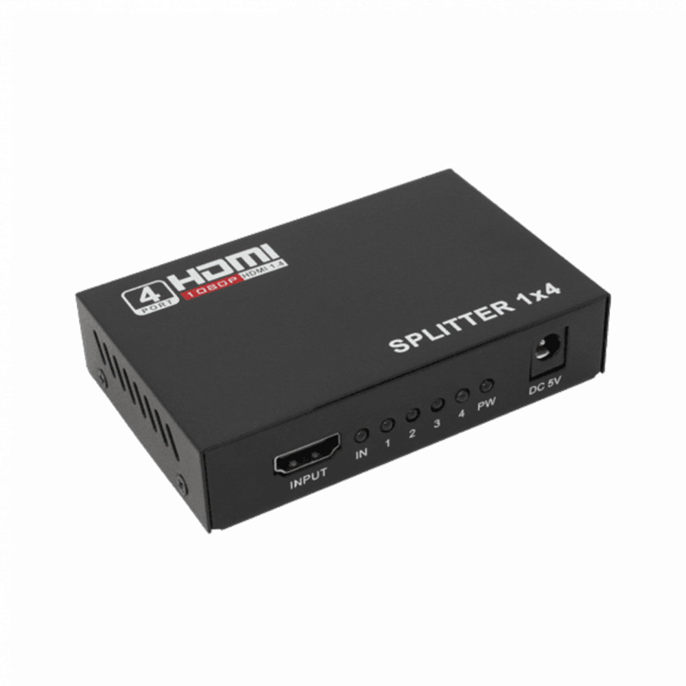 HDMI Interface Spliter 4 Ports w/Signal Amplifier SBOX v1.4