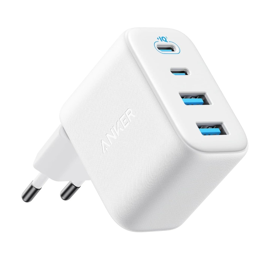 USB Universal Power Charger Anker Zolo (50W,4 Ports, 2x USB-A - 2x USB-C) White