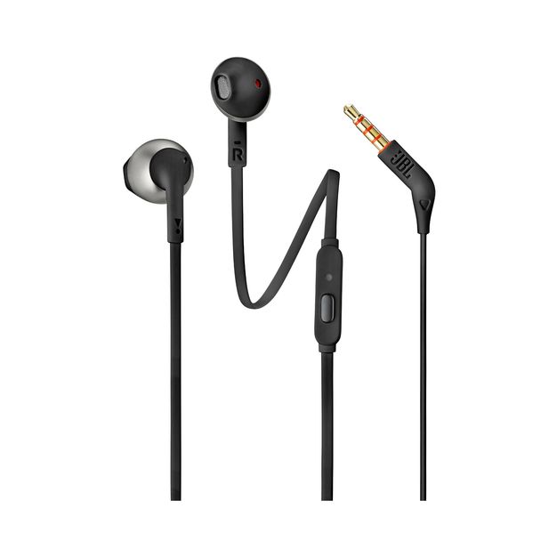 Earphones JBL T205 w/microphone Black