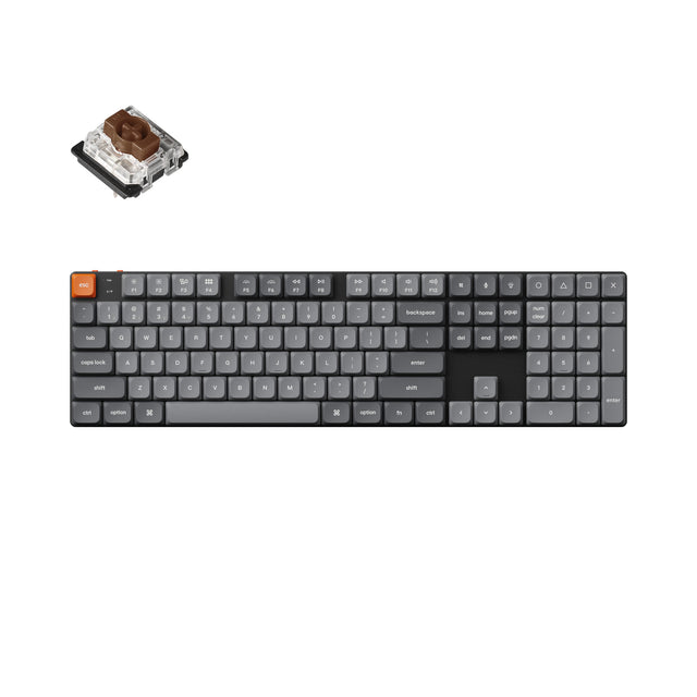 Keyboard Keychron K5 Max Wireless Full-Size RGB Swappable Low Profile Gateron Brown Switch