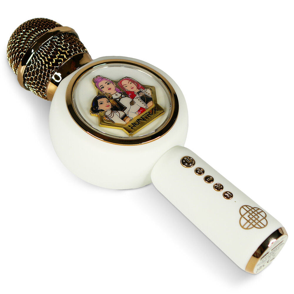 Microphone Bluetooth Karaoke OTL - K-Pop Demon Hunters Gold Popsing LED