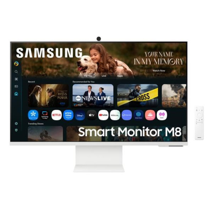 Monitor 32" Samsung LS32FM801UUXDU SMART M8 M80F Vision AI 4K ,HDMI,USB,Type-C,PD65W,Tizen,WiFi,BT