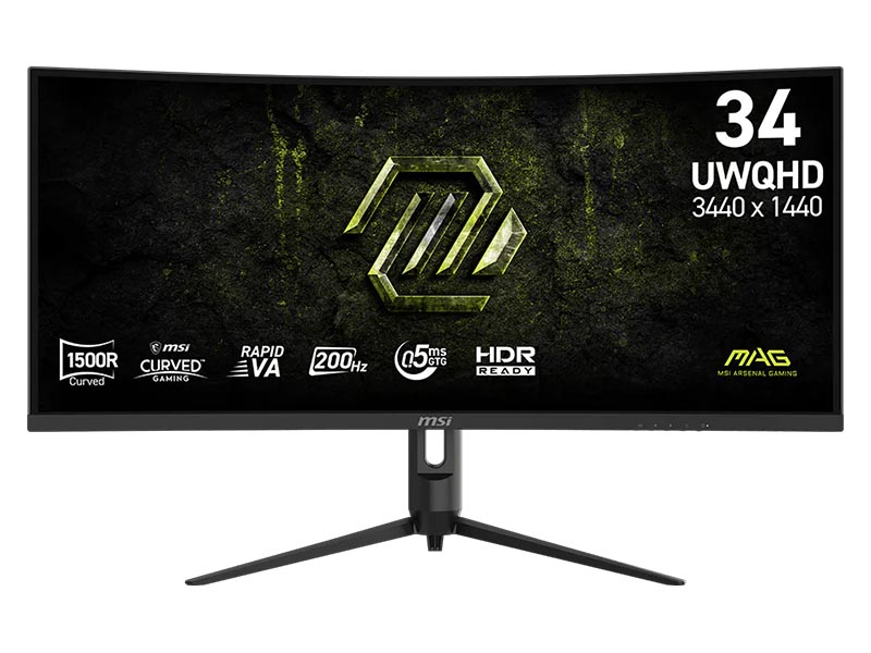 Monitor 34" MSI MAG 342CQRF E20 Gaming Curved VA/200Hz/0.5ms/3440x1440 UWQHD/21:9/HDMIx2/DP/HAS