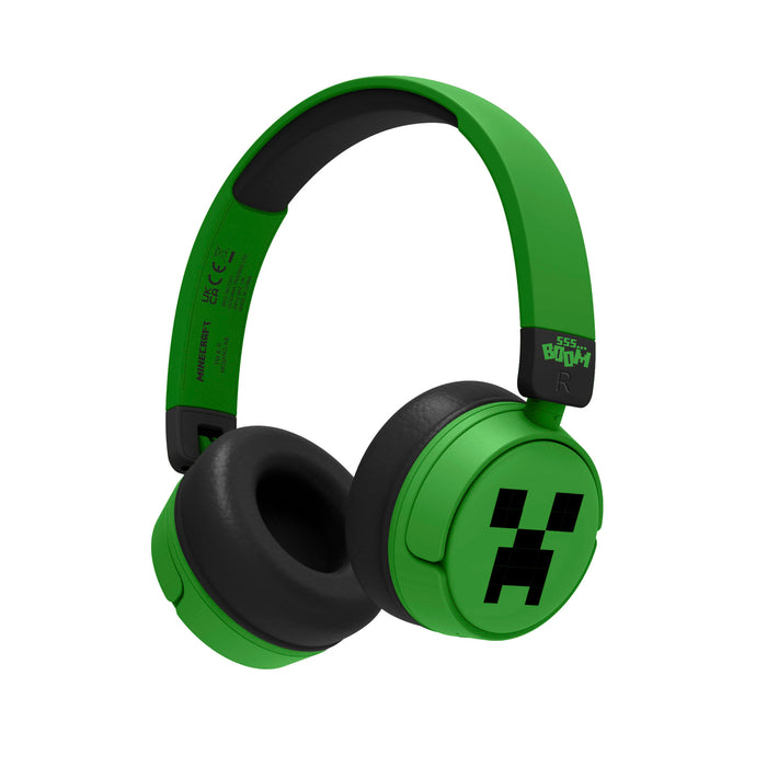 Headphones OTL Kids Minecraft Creeper Bluetooth - Green