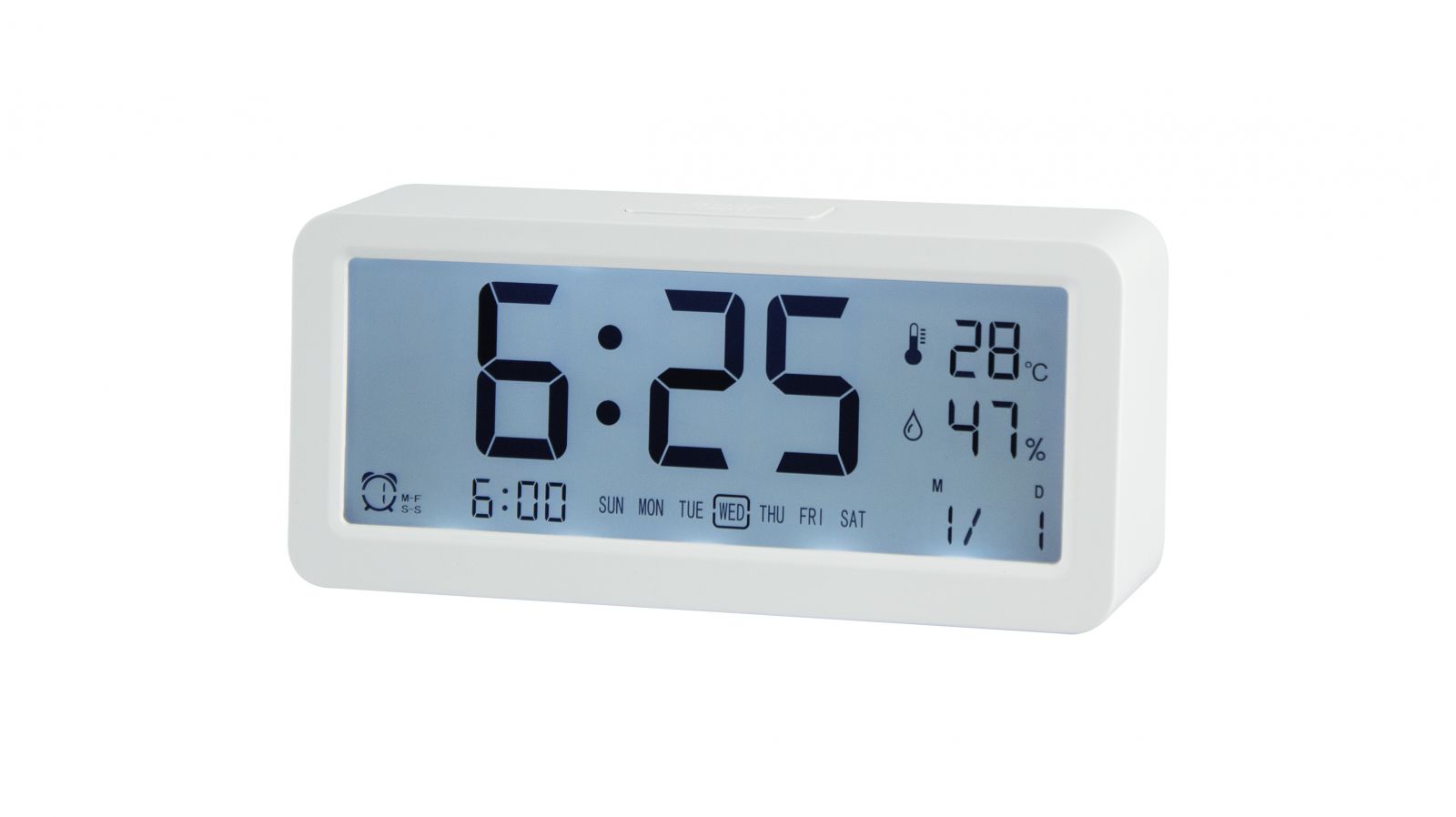 Digital Alarm Clock MeanIT A1 White