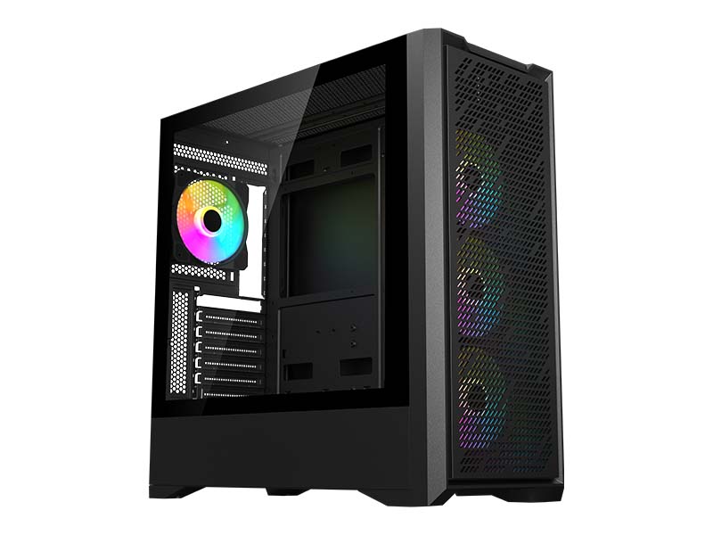 ATX Midi Tower Case Matrix MX-17 Black w/USB 3.0, 4x 120mm LED Fans