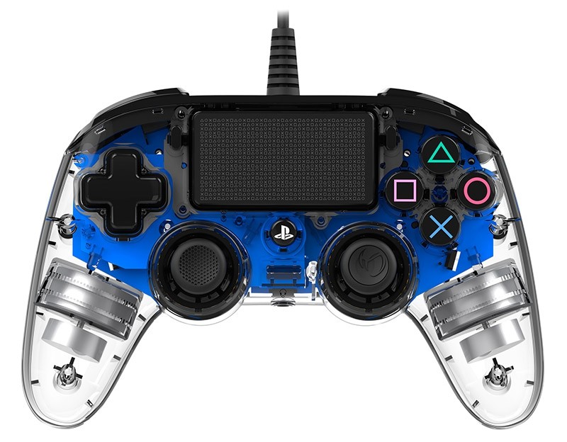 Wired Controller for PS4 Nacon Illuminated - Transparent Blue