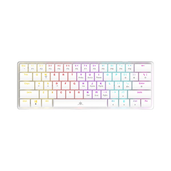 Keyboard White Shark Gaming Nagamaki Mechanical RGB White Blue Switch