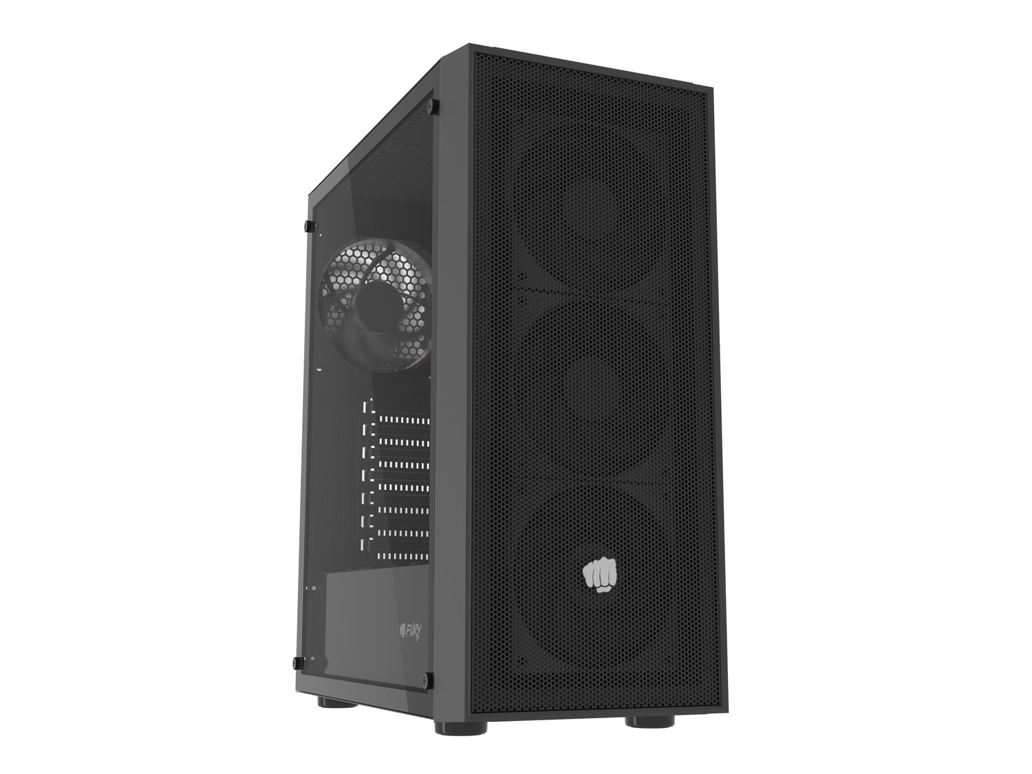 ATX Midi Tower Case Fury Shobo SH8F Gaming Black w/o PSU