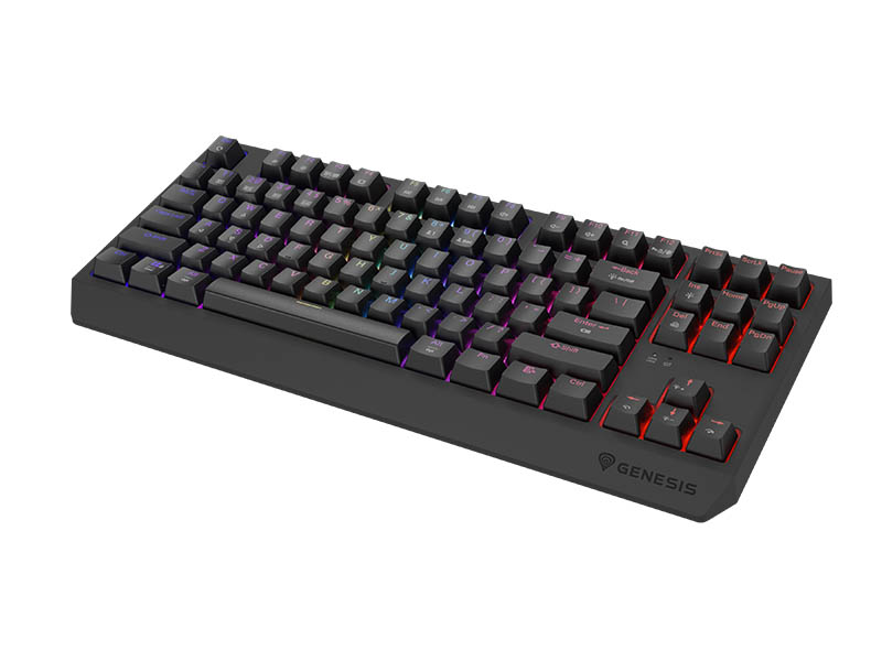 Keyboard Genesis Gaming Thor 230 TKL Wireless Mechanical RGB Black Outemu Panda Switches